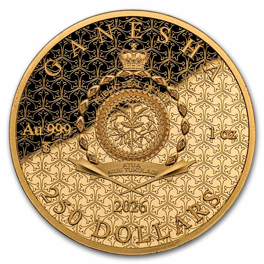 2026 Niue Ganesha 1 oz Gold Proof Coin (w/Box & COA)