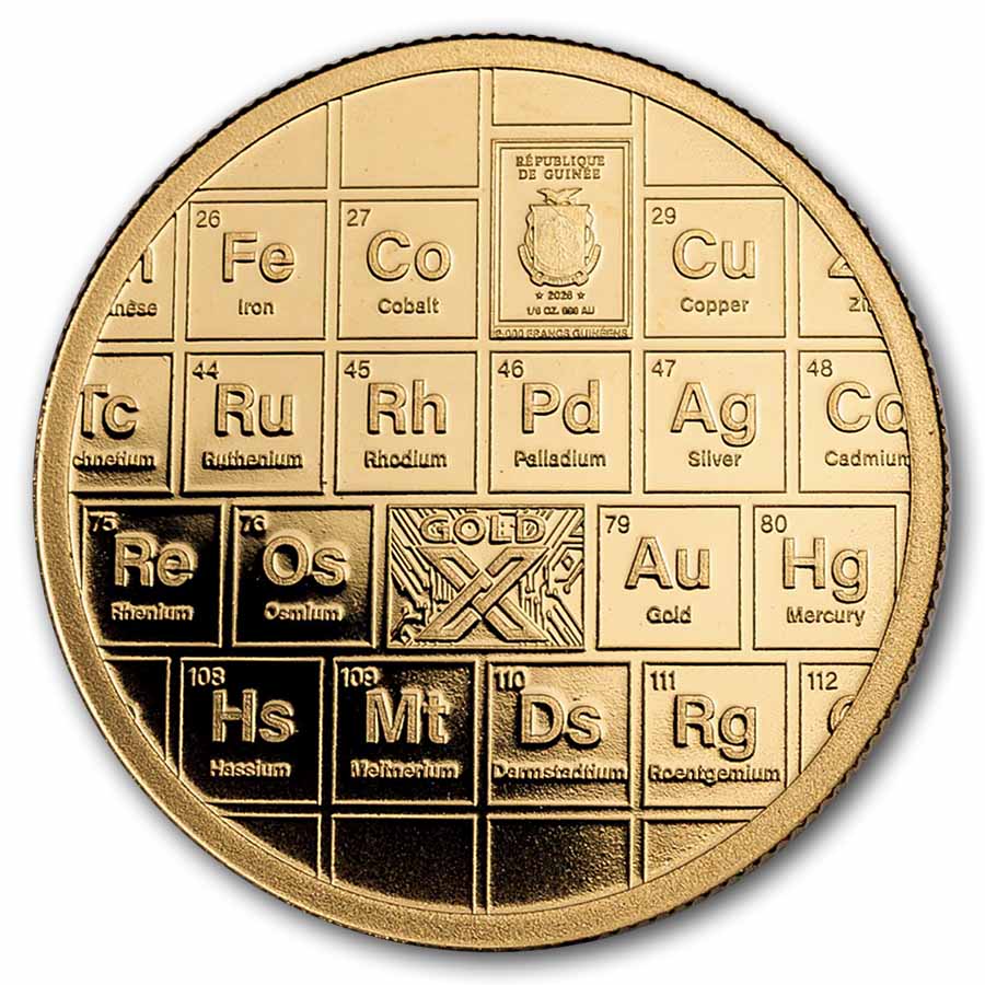 2026 Guinea 1/6 oz Gold and Osmium Phoenix Proof (w/ Box & COA)