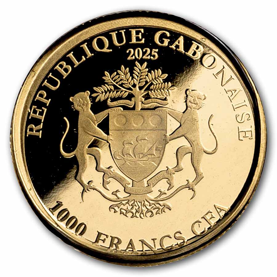 2025 Gabon 1 gram Gold Rare Edition: Libertad (Box & COA)