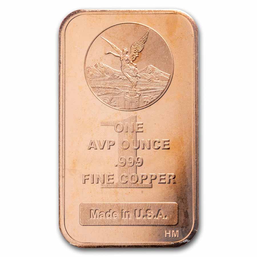 1 oz Copper Bar - Libertad