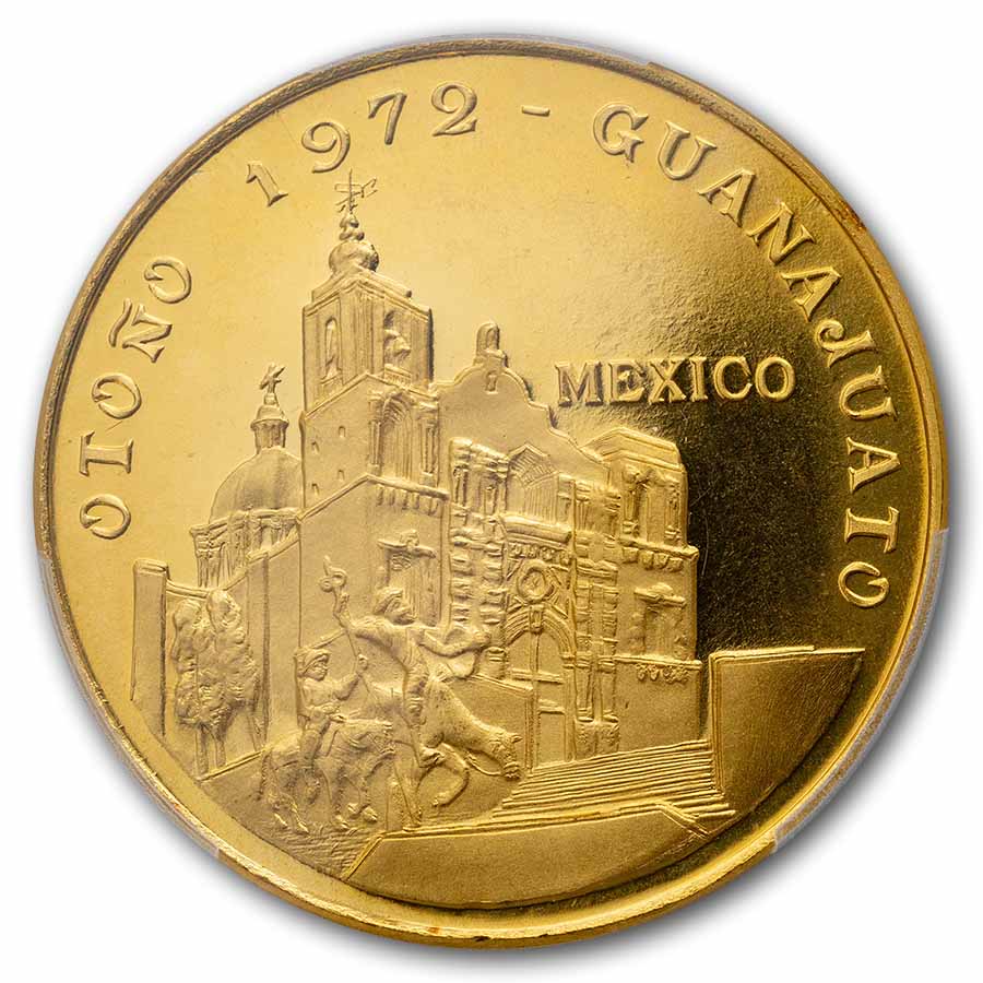 1972 Mo Mexico Gold Medal Cervantino Festival MS-64 PCGS