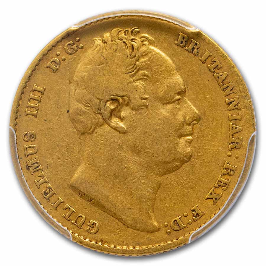 1833 Great Britain Gold Sovereign William IV VF-30 PCGS