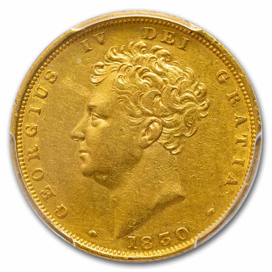 1830 Great Britain Gold Sovereign George IV AU-50 PCGS
