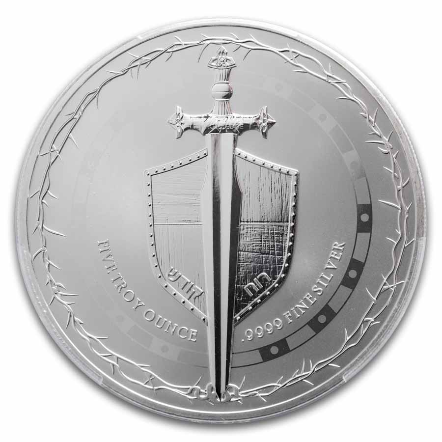 2025 Niue 5 oz Silver Sword of Truth MS-70 PCGS (FS)