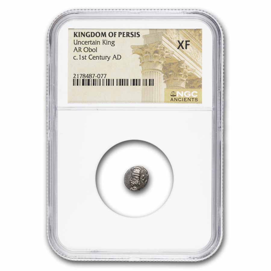 Kingdom of Persis AR Obol (132 BC - 224 AD) XF NGC (Random Ruler)