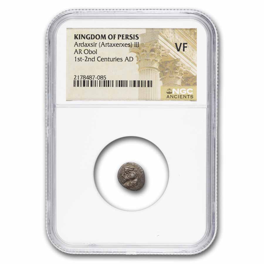 Kingdom of Persis AR Obol (132 BC - 224 AD) VF NGC (Random Ruler)
