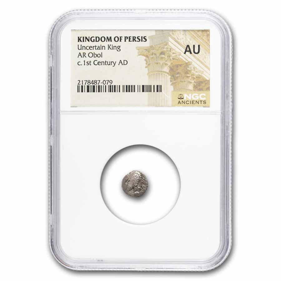 Kingdom of Persis AR Obol (132 BC - 224 AD) AU NGC (Random Ruler)
