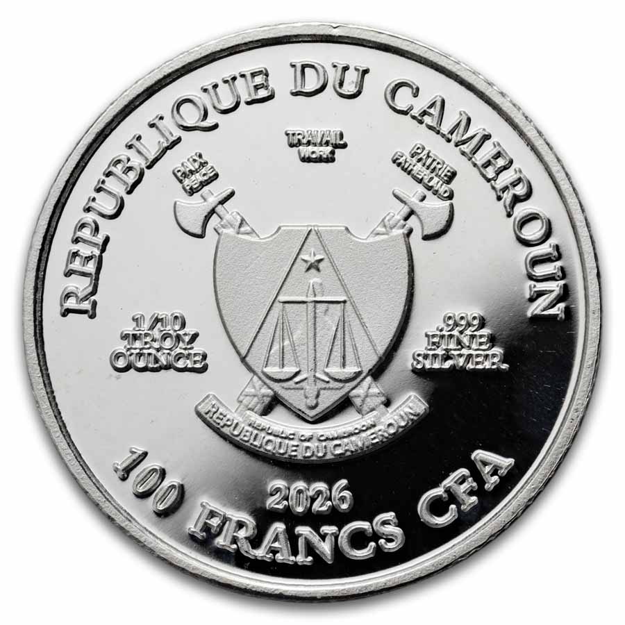 2026 Republic of Cameroon 1/10 oz Silver Lunar Year of the Horse