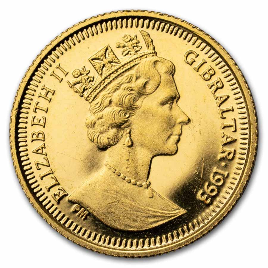 1999 Gibraltar 1/25 oz Gold 100 Years of Peter Rabbit Proof