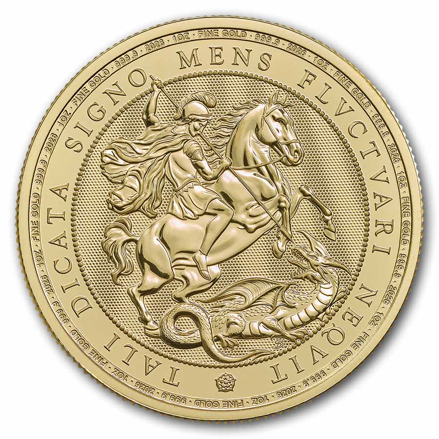 2026 Great Britain 1 oz Gold St. George and the Dragon BU