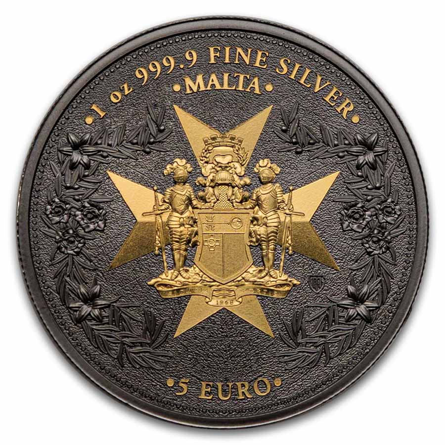 2026 Malta 1 oz Silver 5 Euro Golden Eagle Limited Edition