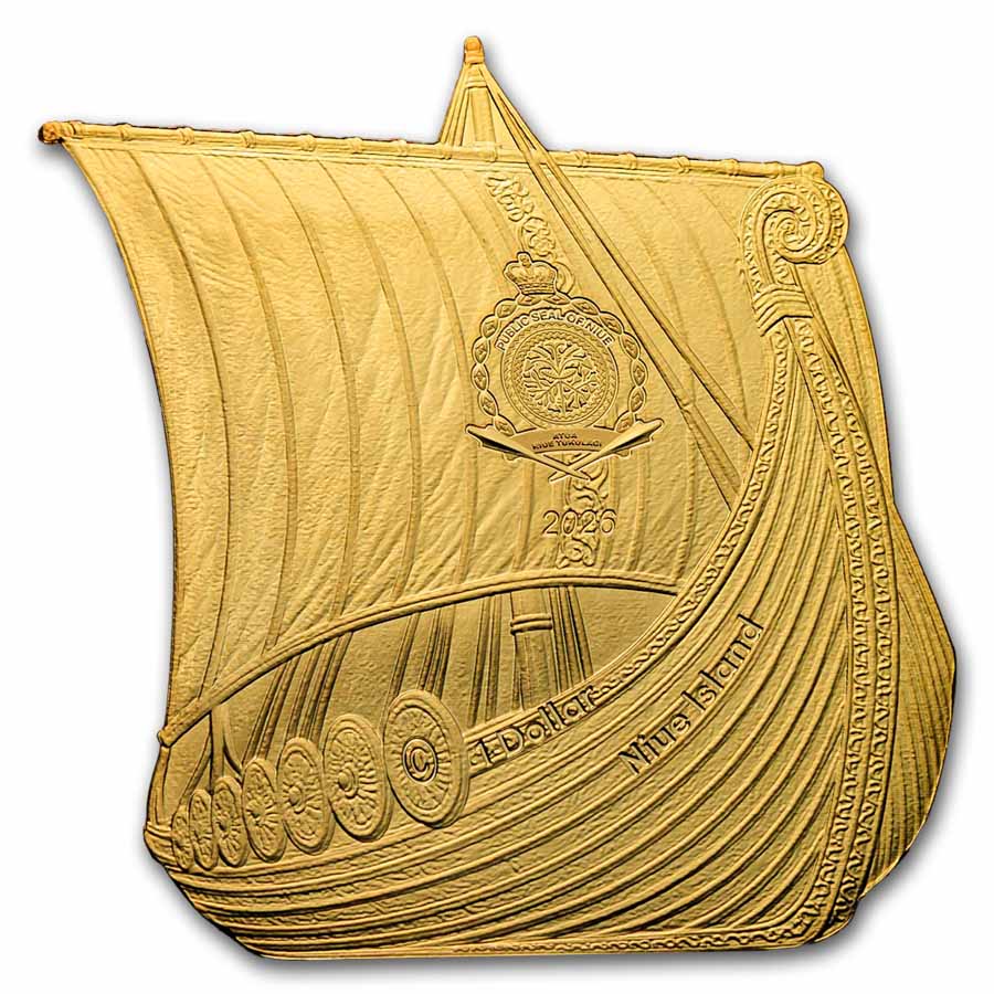 2026 Niue 1 oz Silver Sail with the Vikings: Harald Hårfagre