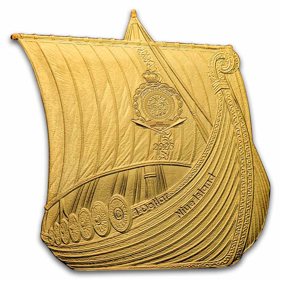 2026 Niue 1 oz Silver Sail with the Vikings: Ragnar Lothbrok