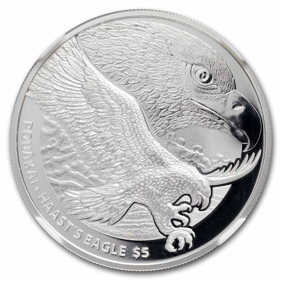 2016 New Zealand 1 oz Silver Haast's Eagle PF-69 NGC (ER)