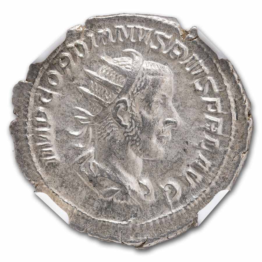 Roman Double Denarius Gordian III NGC AU (238-244 AD, Vault)