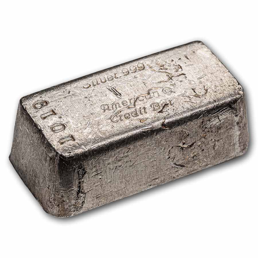 10.19 oz Silver Bar - American Credit Bar