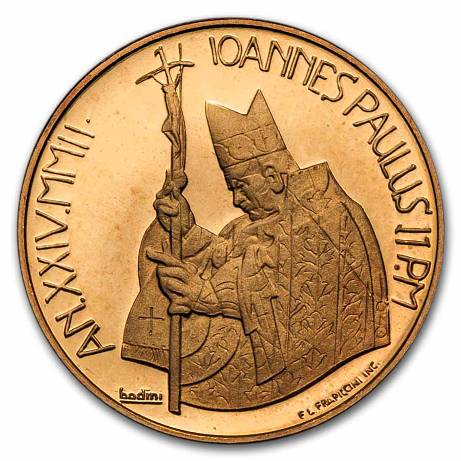 2002 Vatican City Proof Gold 20 Euros Pope John Paul II Noah's Ar