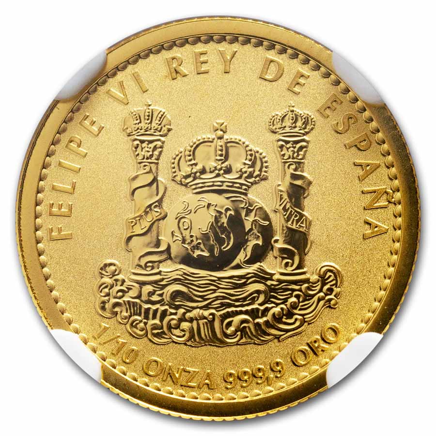 2022 Spain 1/10 oz Gold Iberian Lynx Doubloon PF-70 NGC FDI