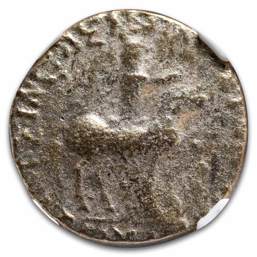 Indo-Scythian AR Tetradrachm Azes I/II c.58 BC VG NGC