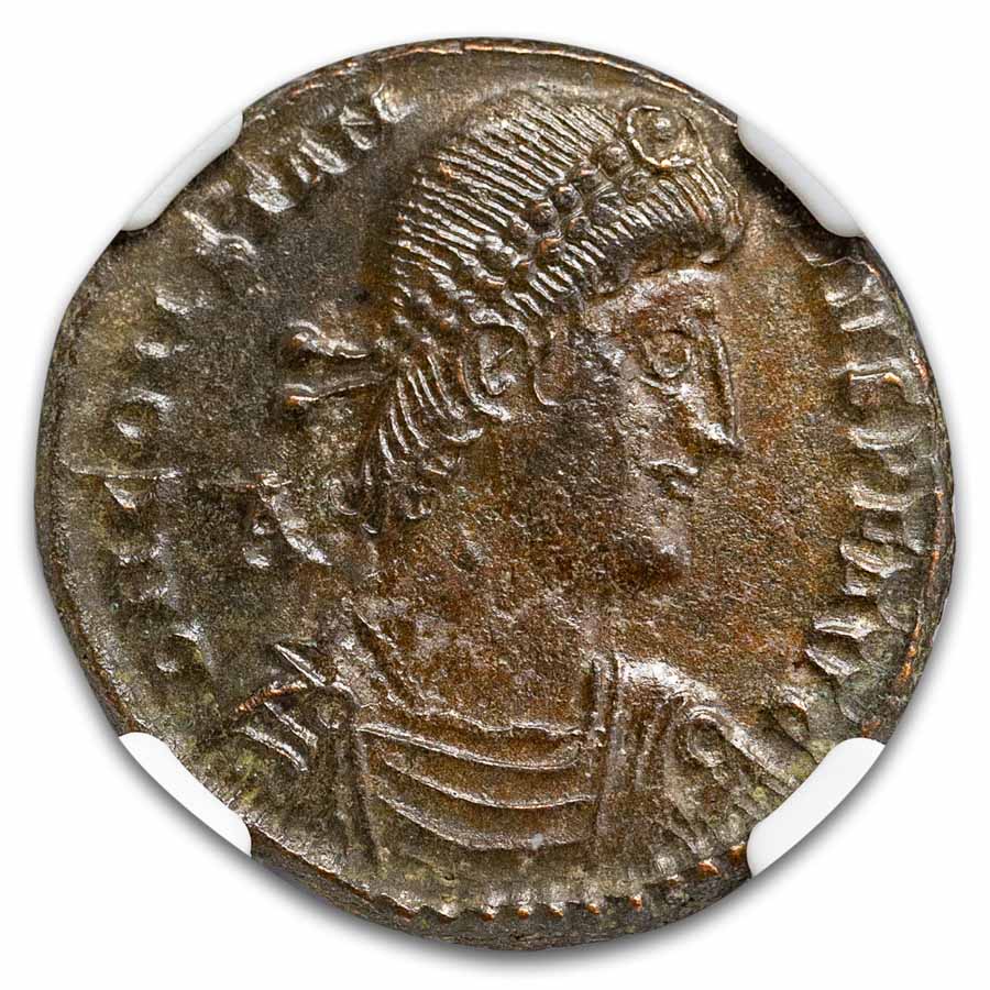 Roman Empire BI Centenionalis Constantius II (337-361 AD) AU NGC