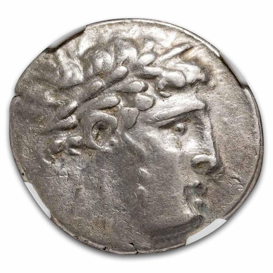 Phoenicia, Tyre Silver AR Shekel (126/5 BC-65/6 AD) VF NGC (5/3)