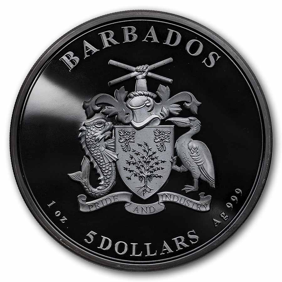 2026 Barbados 1 oz Silver Shadow Minting: Panda (w/ Box & COA)