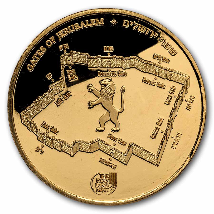 2017 Israel 1 oz Gold - Gates of Jerusalem (Jaffa Gate)