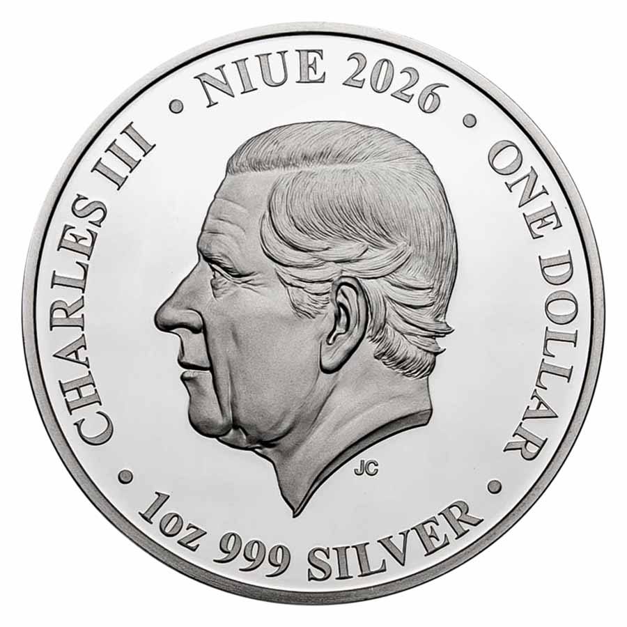 2026 Niue 1 oz Silver Queen of Hearts Proof (with Box & COA)