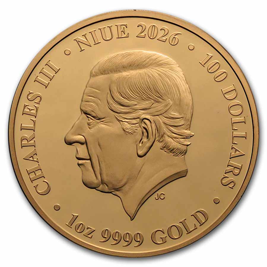 2026 Niue 1 oz Gold Proof Birds of Beauty: Purple Finch