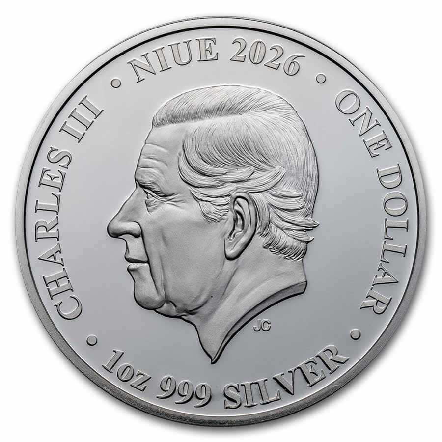 2026 Niue 1 oz Silver Proof Birds of Beauty: Purple Finch