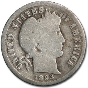 1893-O Barber Dime Good