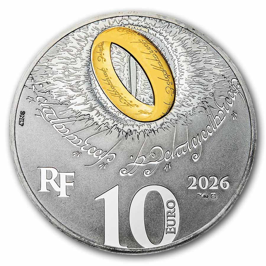 2026 France Silver €10 25th Anniversary The Lord of the Rings #1