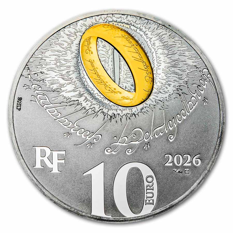 2026 France Silver €10 The Lord of the Rings; The Two Towers