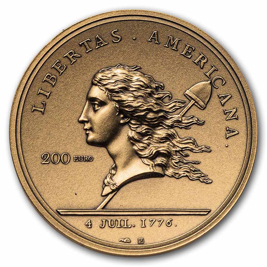 2026 France 1 oz Gold History of American Independence: Liberty