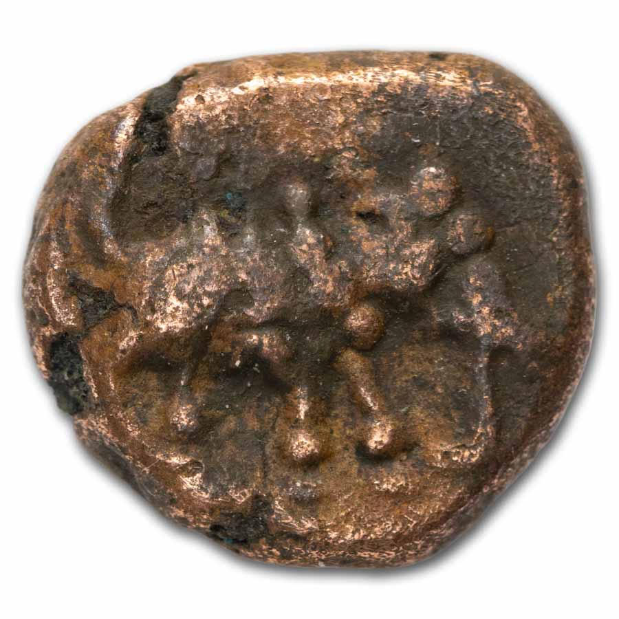 (1745-1780) Mysore Bronze Elephant Kasu Average Circulation