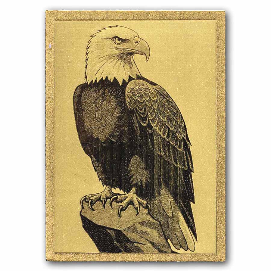 1/1000 oz Gold Bar - Bald Eagle (In Assay)