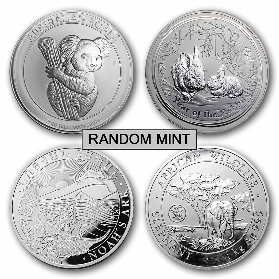 1 kilo Silver Coin - Random Mint