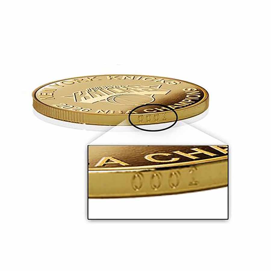 2026 Gold Plated Coin NBA Finals Champions New York Knicks
