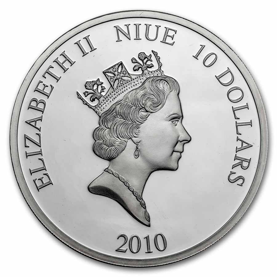 5 oz Silver Round - 2010 60th Ann Colorized Peanuts (w/Box& COA)