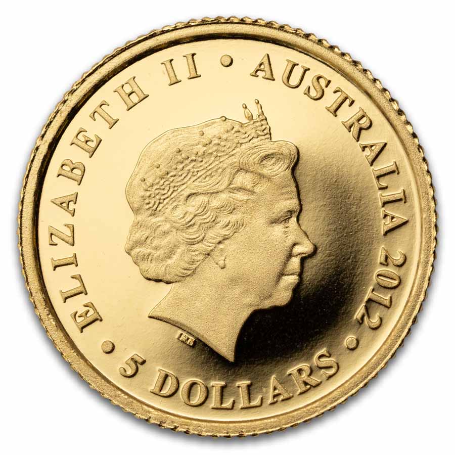 2012 Australia 1/25 oz Gold Koala Proof (No Box/COA)
