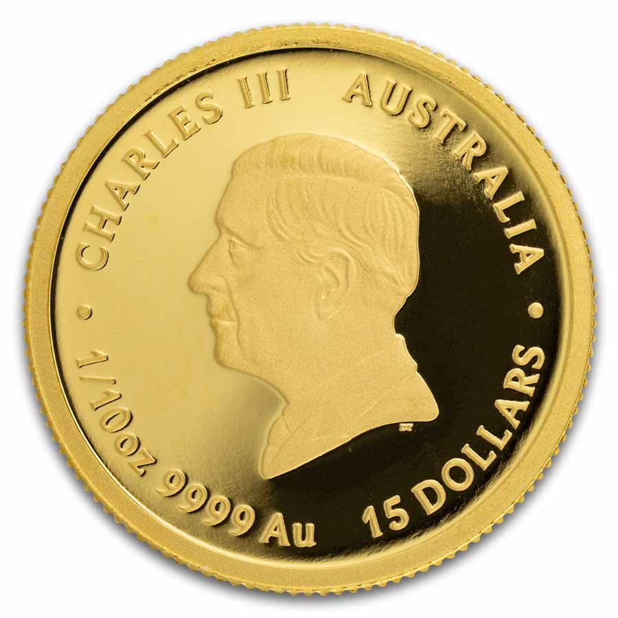 2025 Australia 1/10 oz Gold Lunar Snake Proof (coin only)