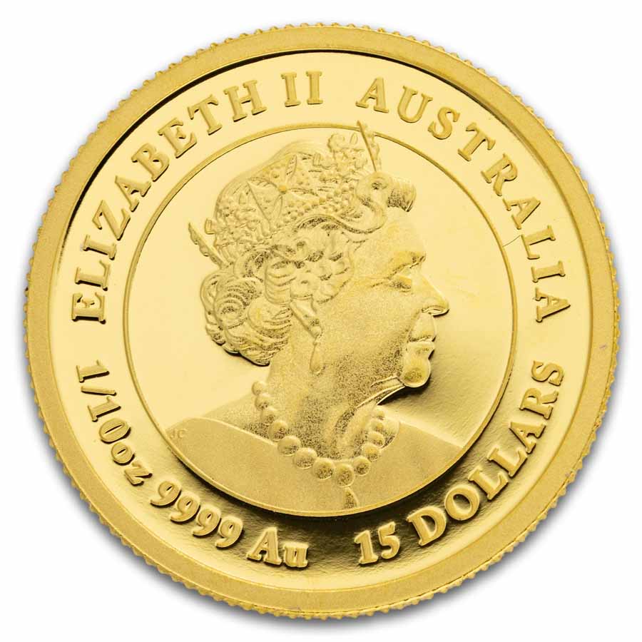 2020 AUS 1/10 oz Gold Lunar Year of the Mouse Proof (Coin Only)