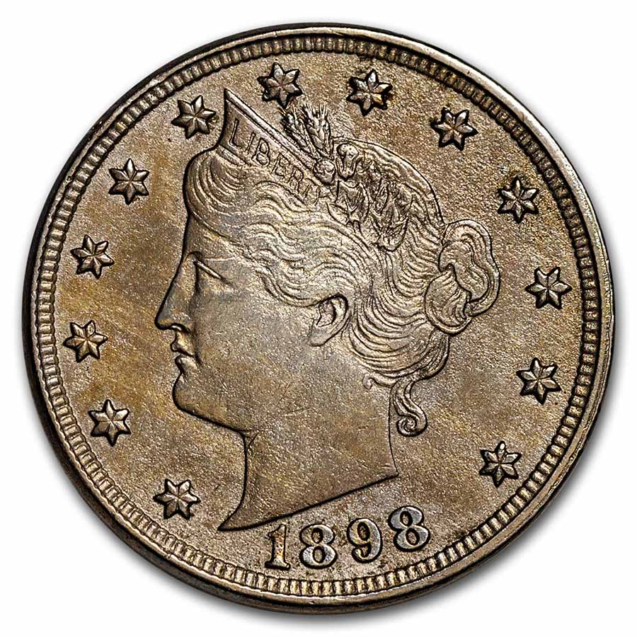 1898 Liberty Head V Nickel XF