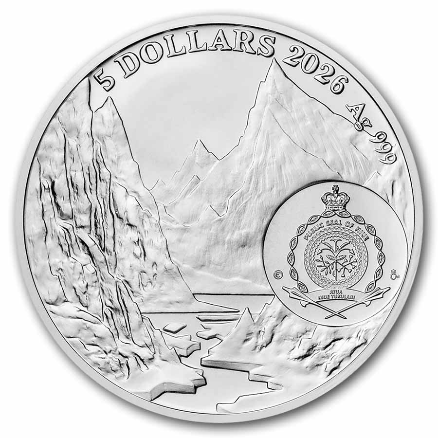 2026 Niue Silver Colorized Ice Age - Armadillo
