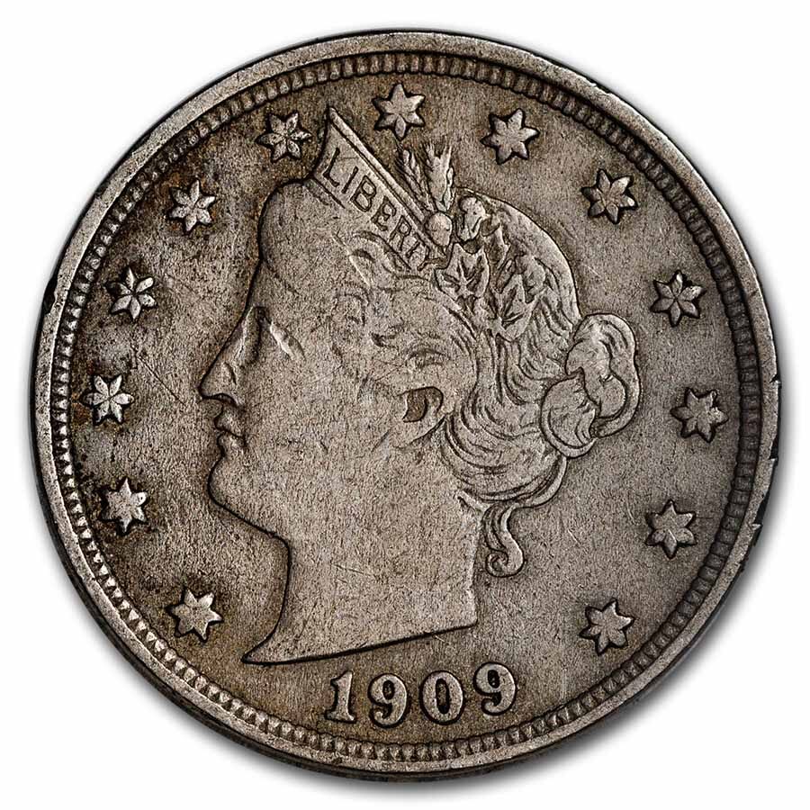 1909 Liberty Head V Nickel XF