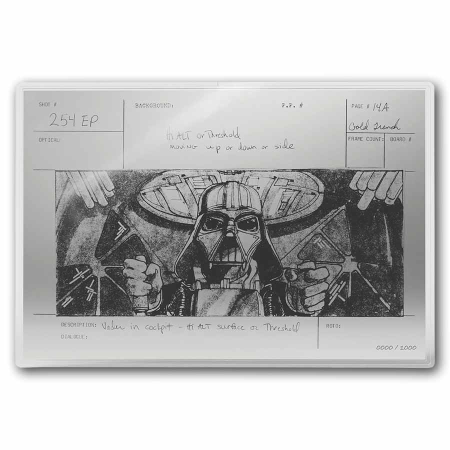 2026 Niue 5 g Silver $1 Star Wars: Darth Vader - Trench Run Foil