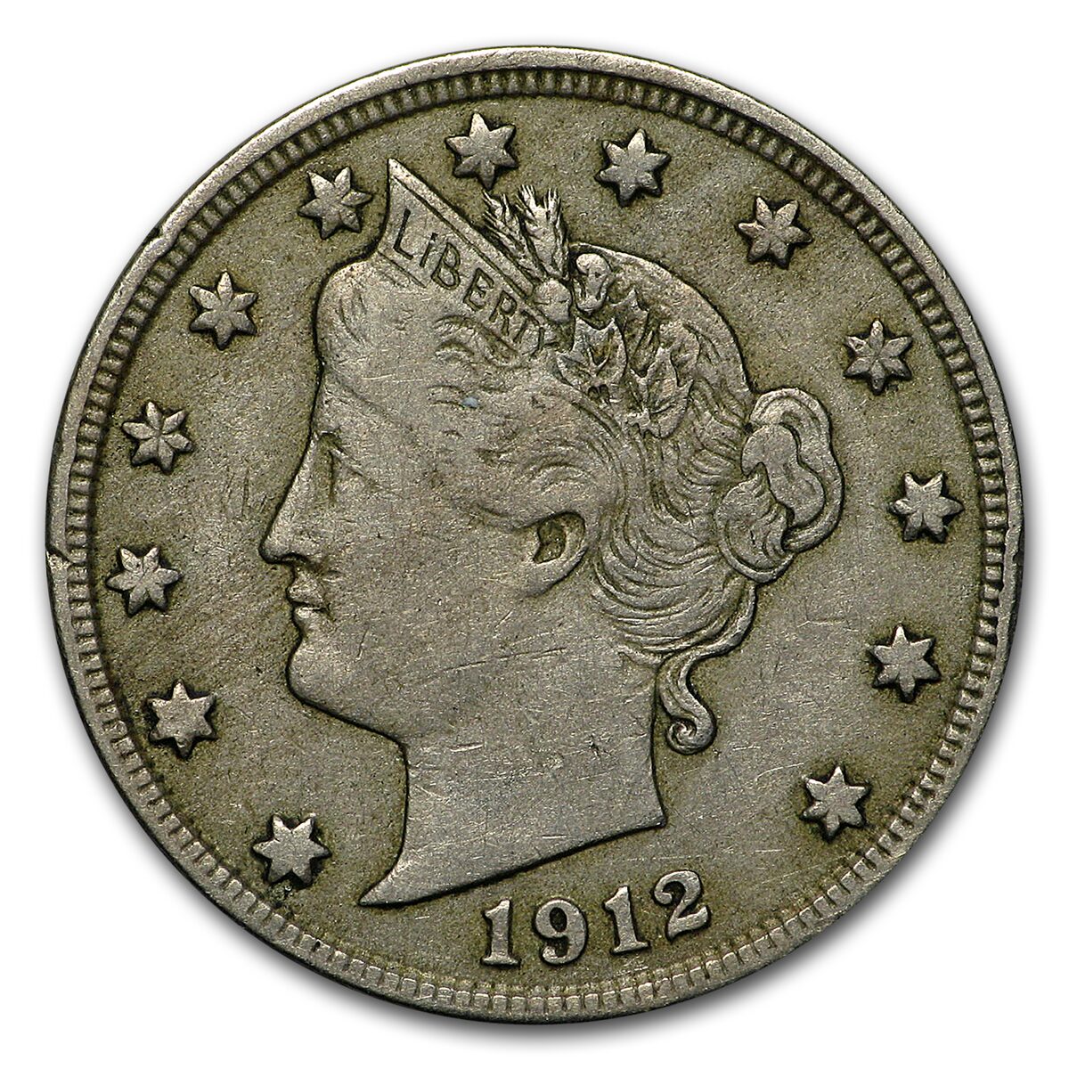 1912-D Liberty Head V Nickel VF