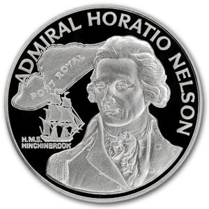 1976 Jamaica Silver $10 Admiral H. Nelson Proof