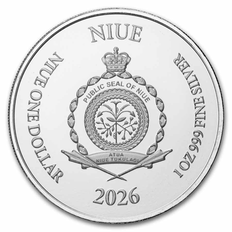 2026 Niue 1 oz Silver Coin - Lady Justice BU