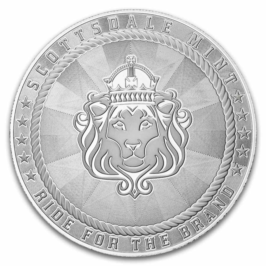 5 oz Silver Round - Scottsdale Mint (Cowboy)